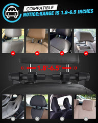 JZCreater headrest pillow in three-step installation with no tools