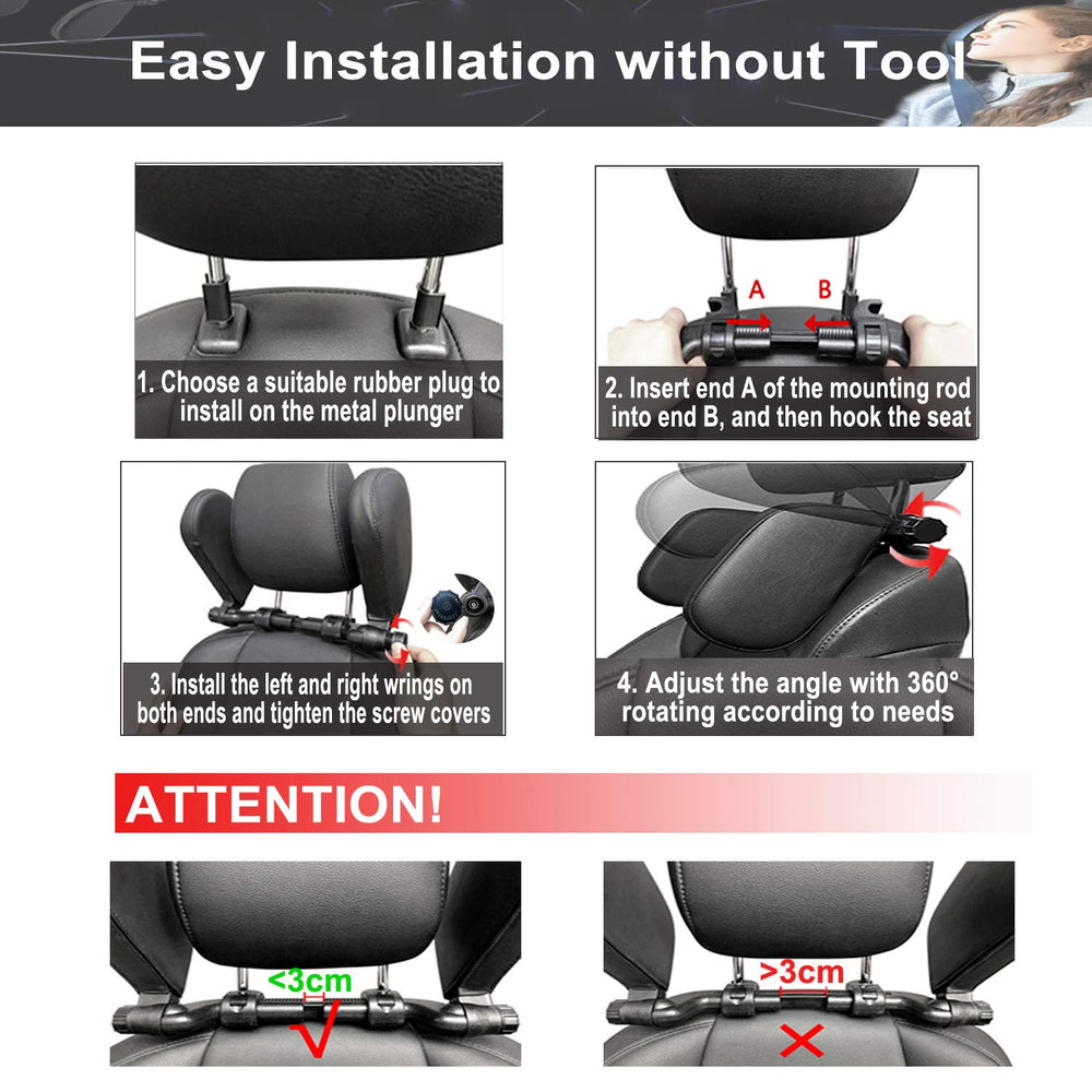 Soft interior surface of JZCreater headrest pillow offering plush support.
