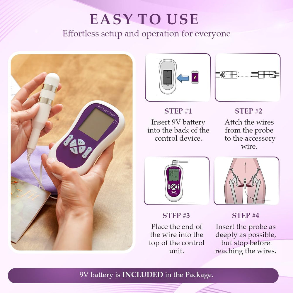 K-fit controller with simple plus minus buttons for adjustable intensity