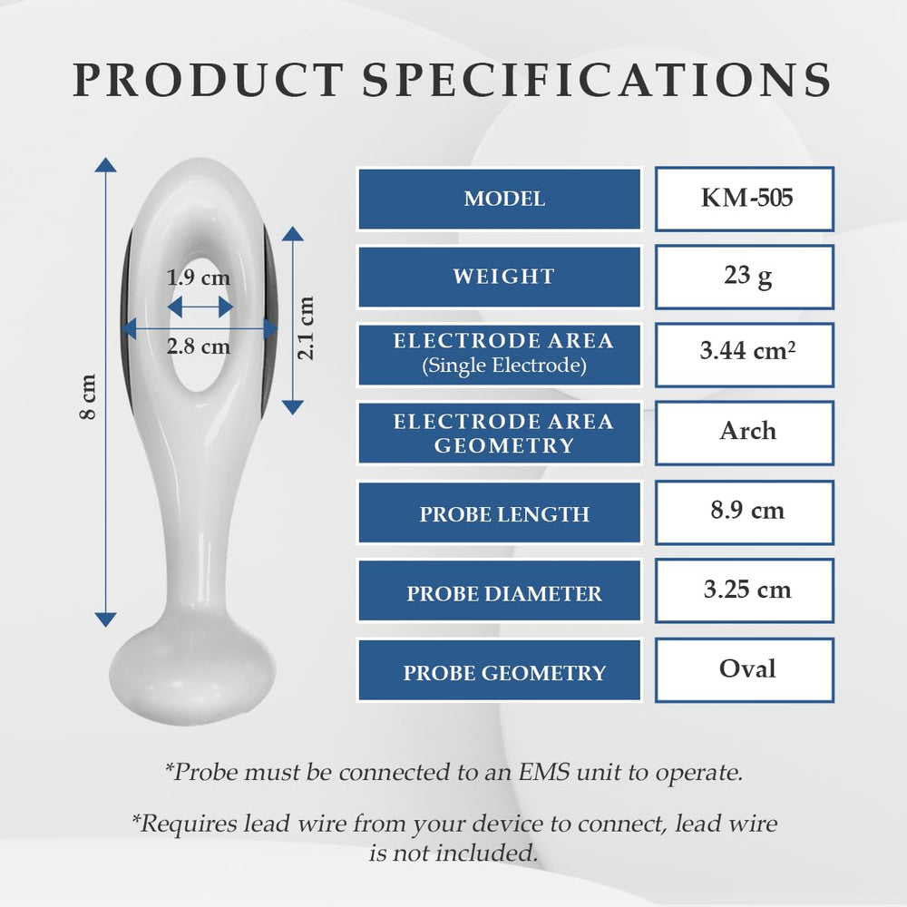 K-fit KM-505 connects easily to the Kegel Toner device.