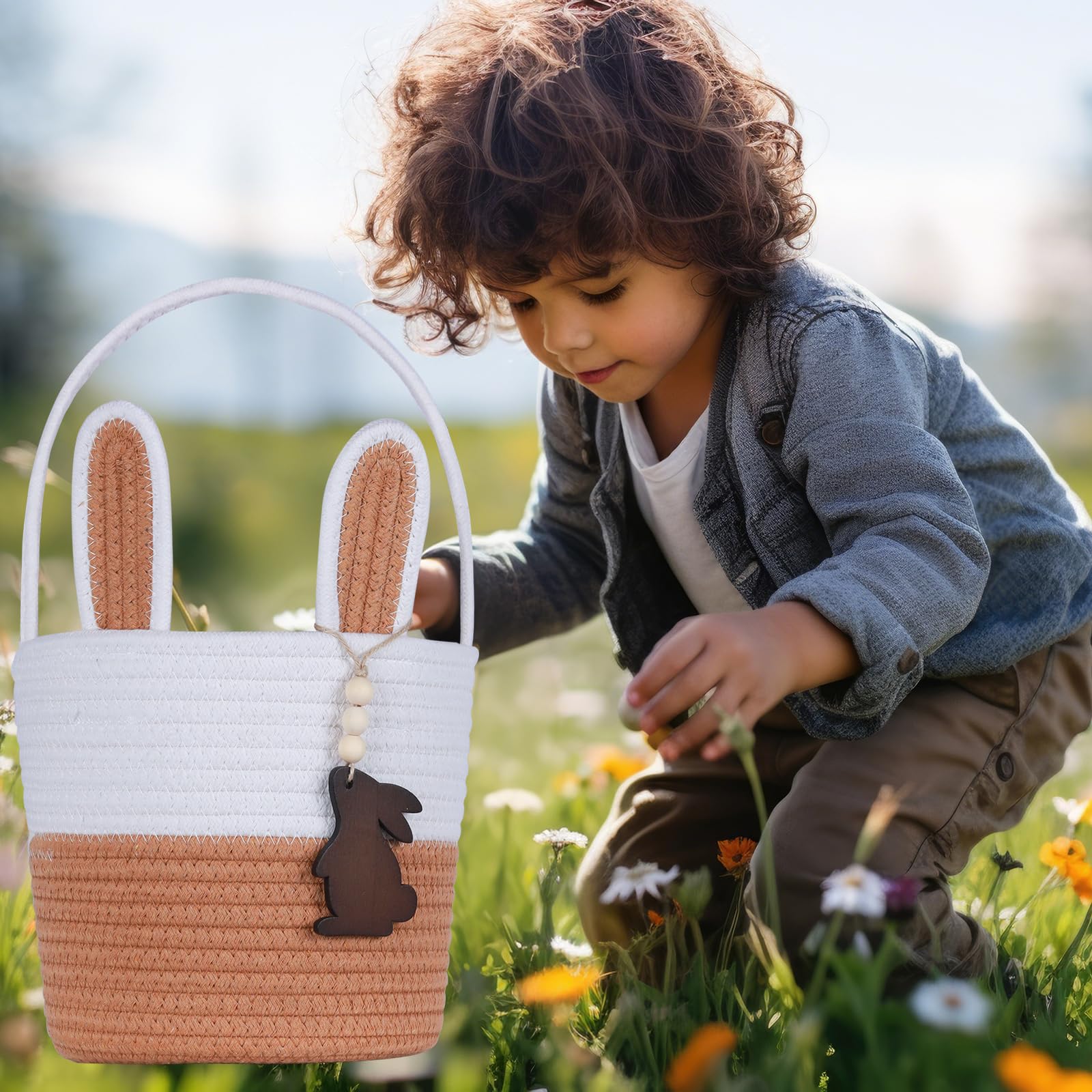 K-MLICE children's Easter basket suitable from toddlers to teens for any celebration.