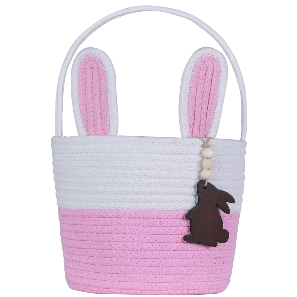 K-MLICE Easter basket with sturdy handle for easy egg-hunt transport.