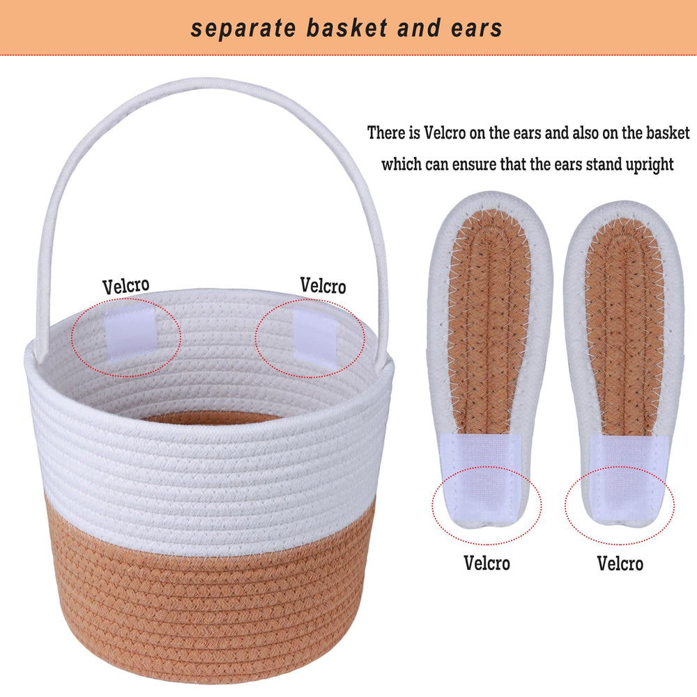 K-MLICE empty Easter basket size 7.5x8.6 inches fits small items.