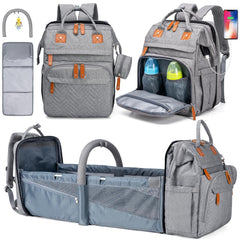 KABAQOO diaper backpack with detachable changing station for on-the-go care