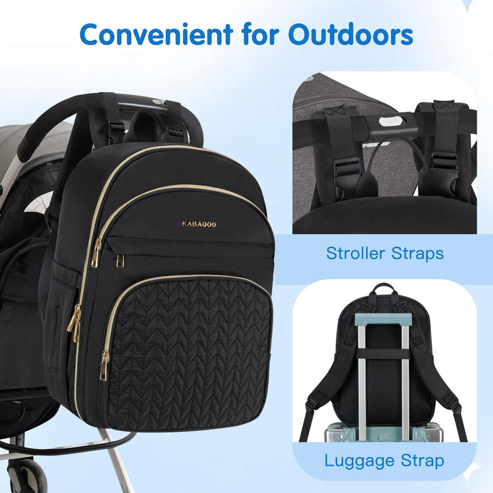 KABAQOO ergonomic shoulder straps reduce fatigue on busy days