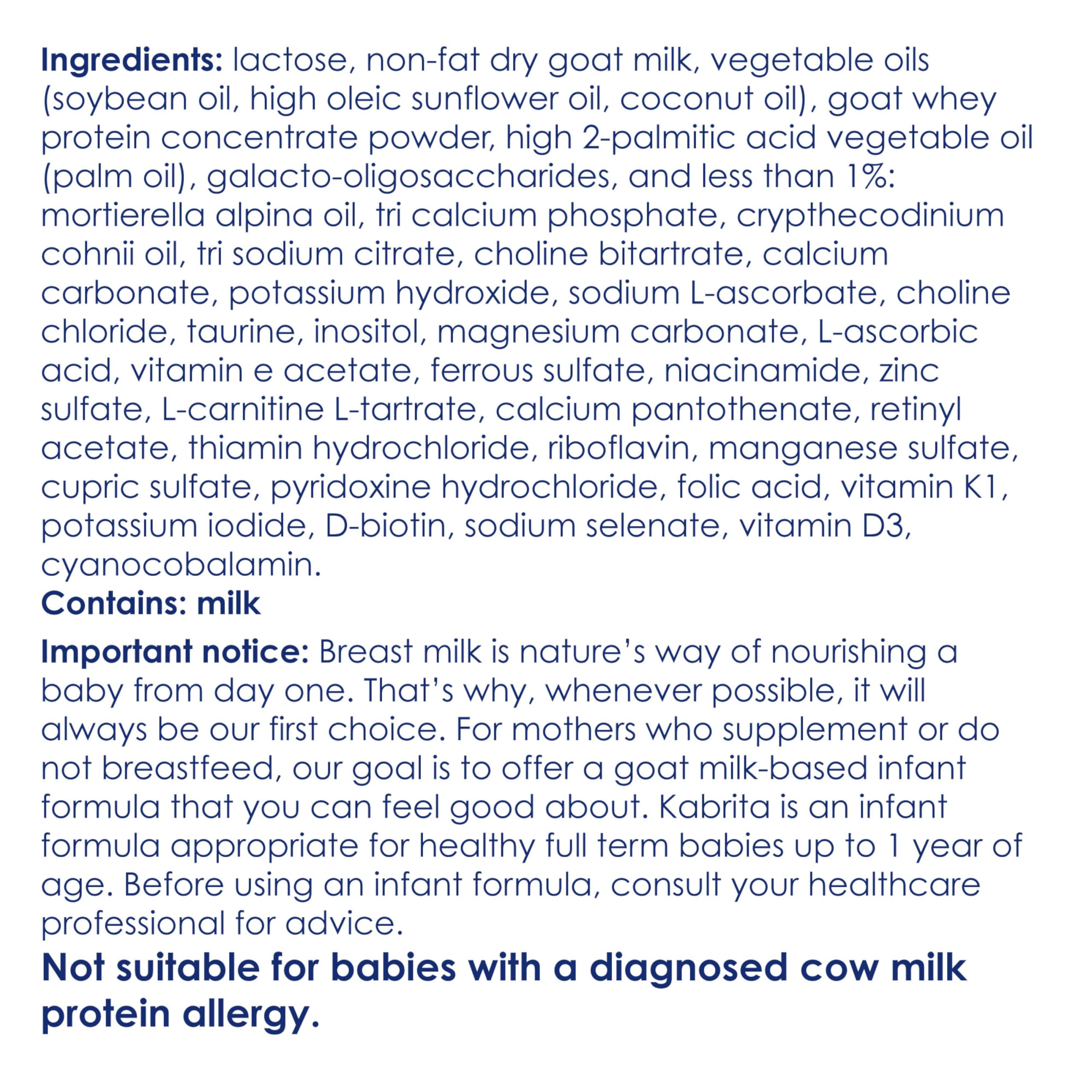 Kabrita goat milk formula batch testing lab scene emphasizes safety and quality through independent checks.