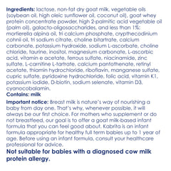 Kabrita goat milk formula batch testing lab scene emphasizes safety and quality through independent checks.