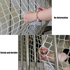 KACQIHTU rope net installs easily with plastic ties, no drilling needed