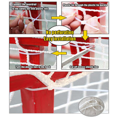 KACQIHTU rope net in hotel area protects guests and belongings near rails