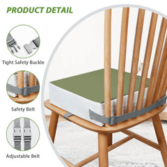 KAGIWEI booster seat with adjustable straps to prevent sliding during meals