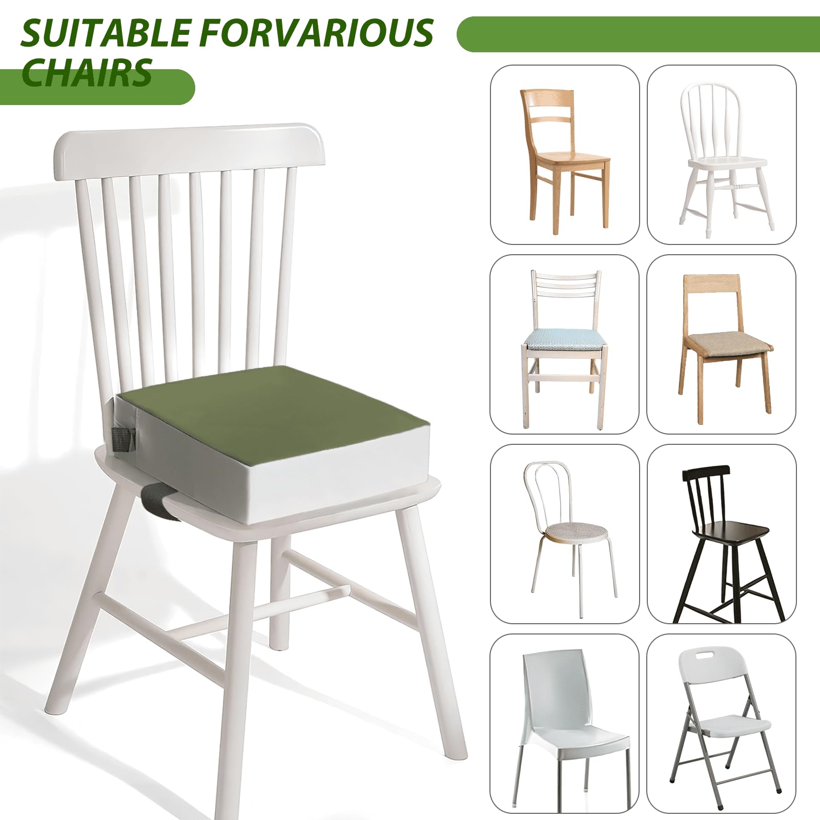 KAGIWEI booster seat ready for travel use at a cafe or restaurant