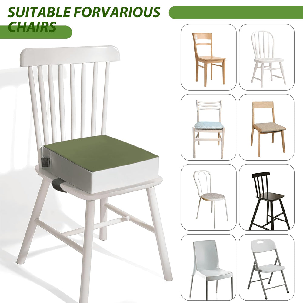 KAGIWEI booster seat ready for travel use at a cafe or restaurant