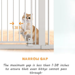 KAGNJIC adjustable width gate fits spaces from 28.5 to 40.6 inches wide