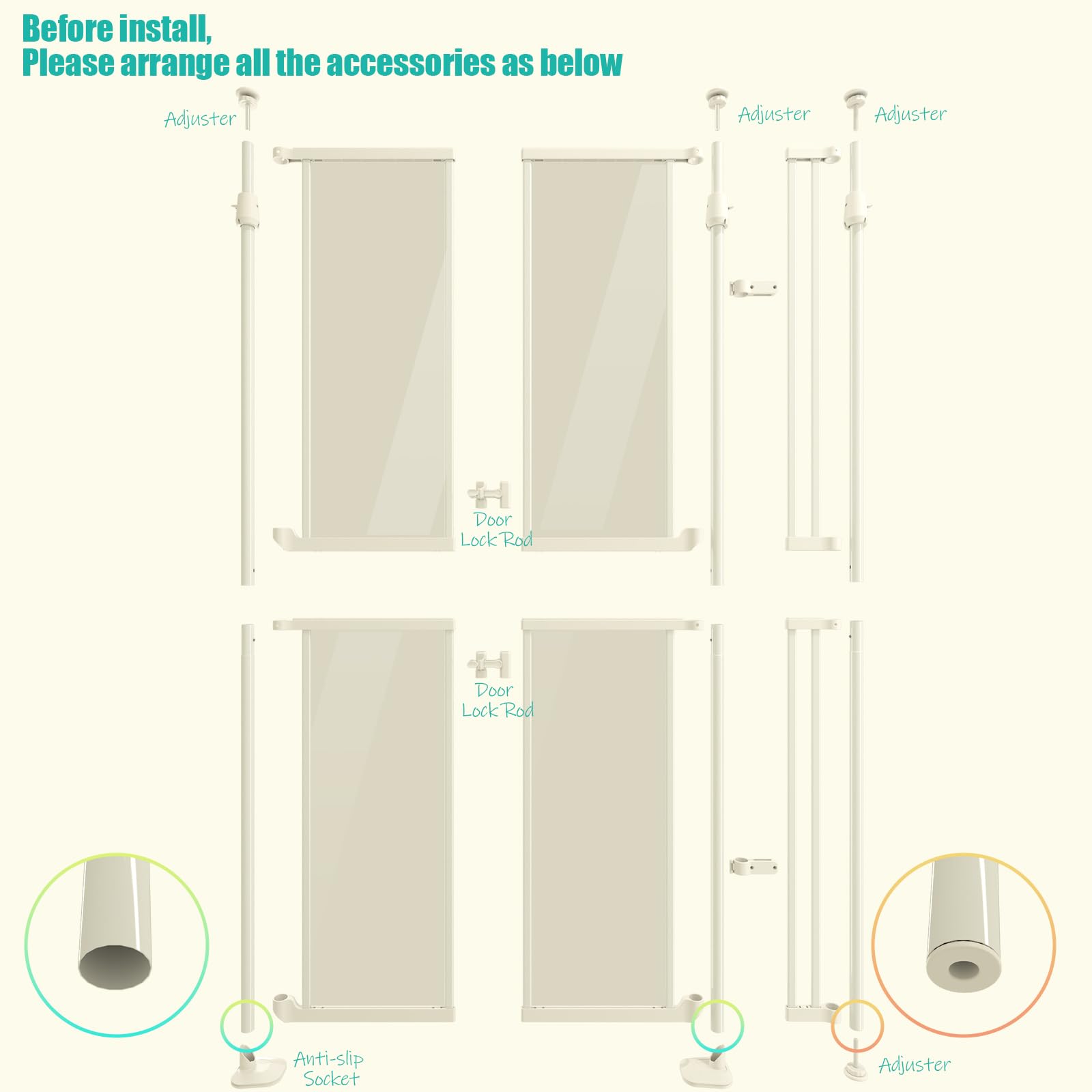 KAGNJIC auto-close feature secures pets when gate is less than 90 degrees.