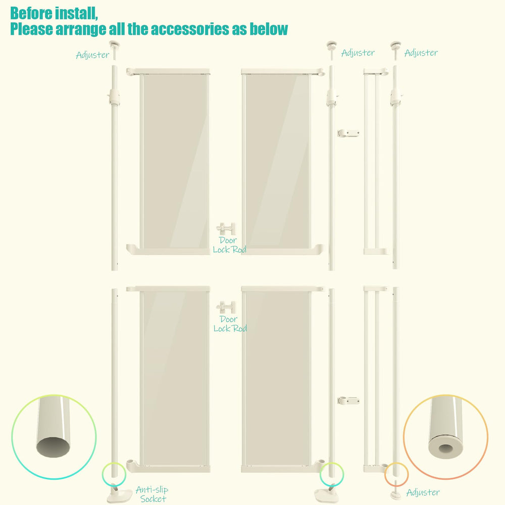 KAGNJIC auto-close feature secures pets when gate is less than 90 degrees.