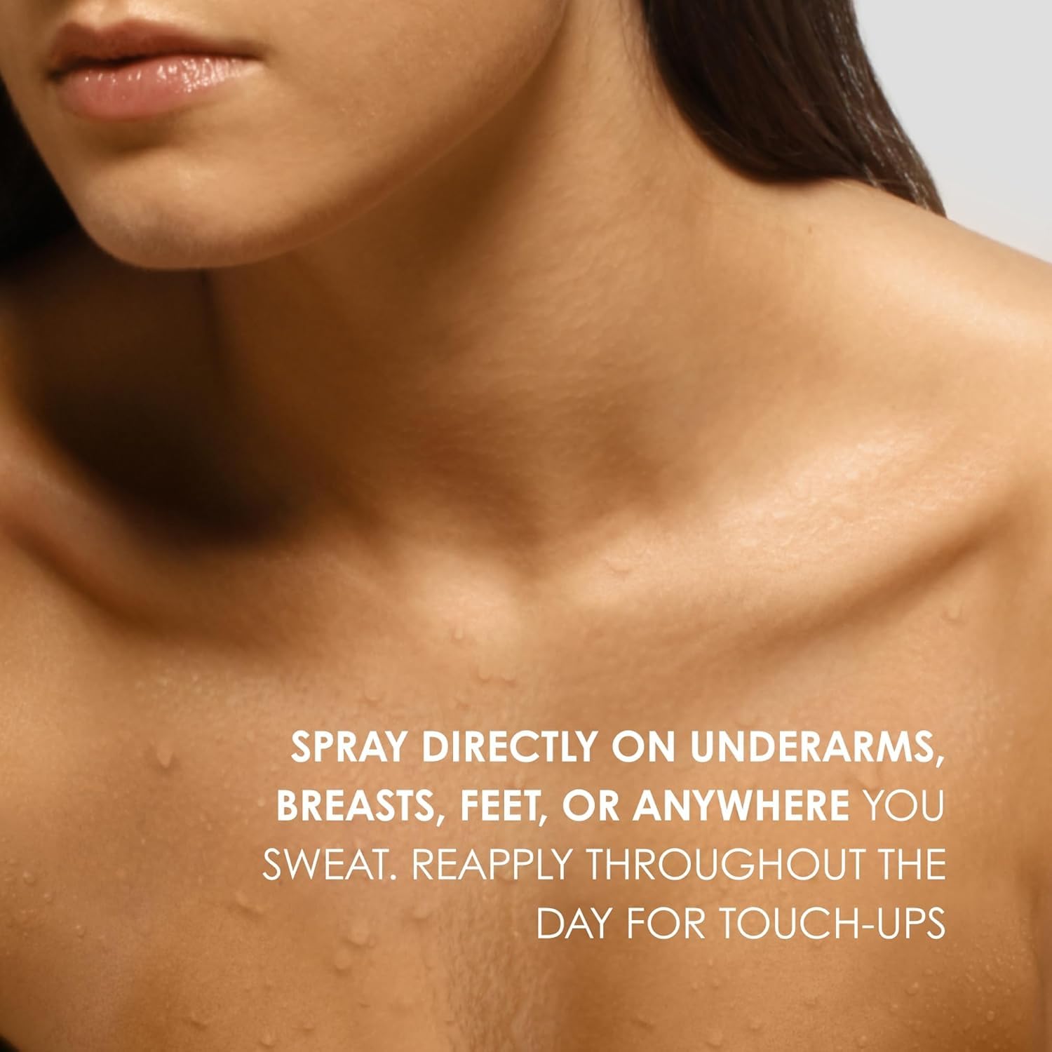 Kaia Naturals Takesumi Detox underarms usage shown for all-day freshness.