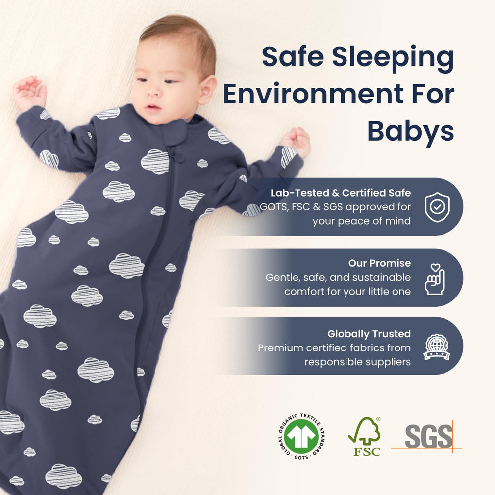 Kaiya Baby sleeping bag is breathable and comfortable for sleep