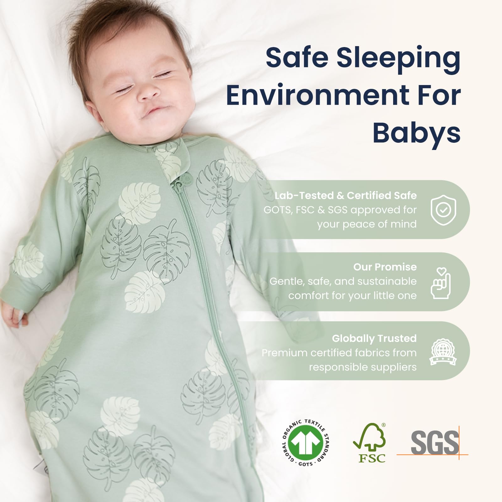 Kaiya Baby care-friendly fabric withstands many washes with minimal shrinkage