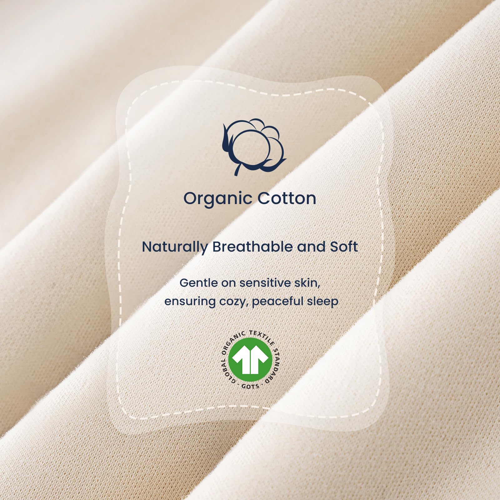 Kaiya Baby two-way zipper with bottom opening for easy diaper changes.