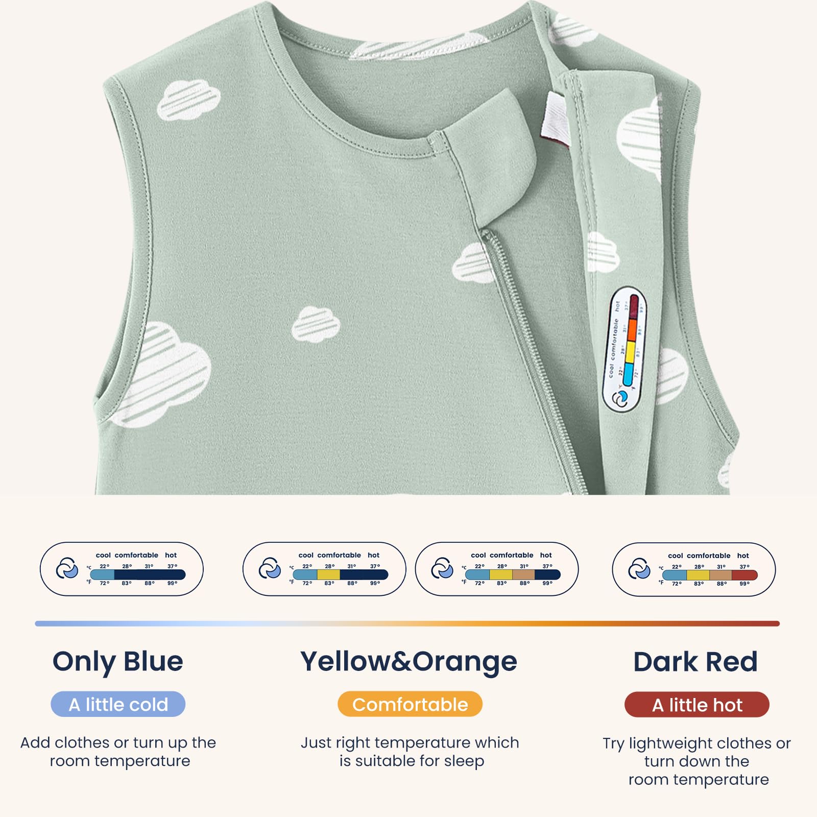Kaiya Baby organic cotton fabric offers breathable softness for delicate skin.