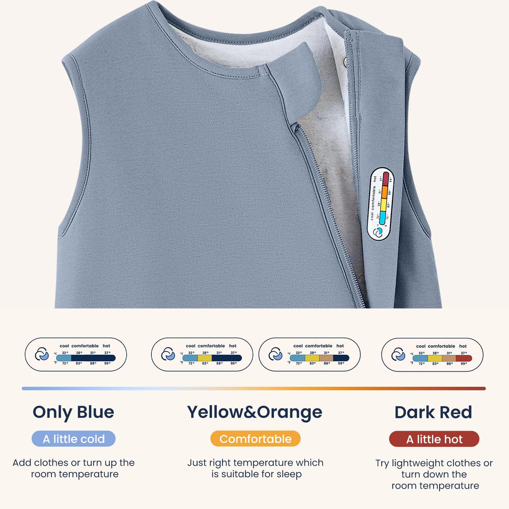 Kaiya Baby size options chart with S M L for 0-6 to 36 months.