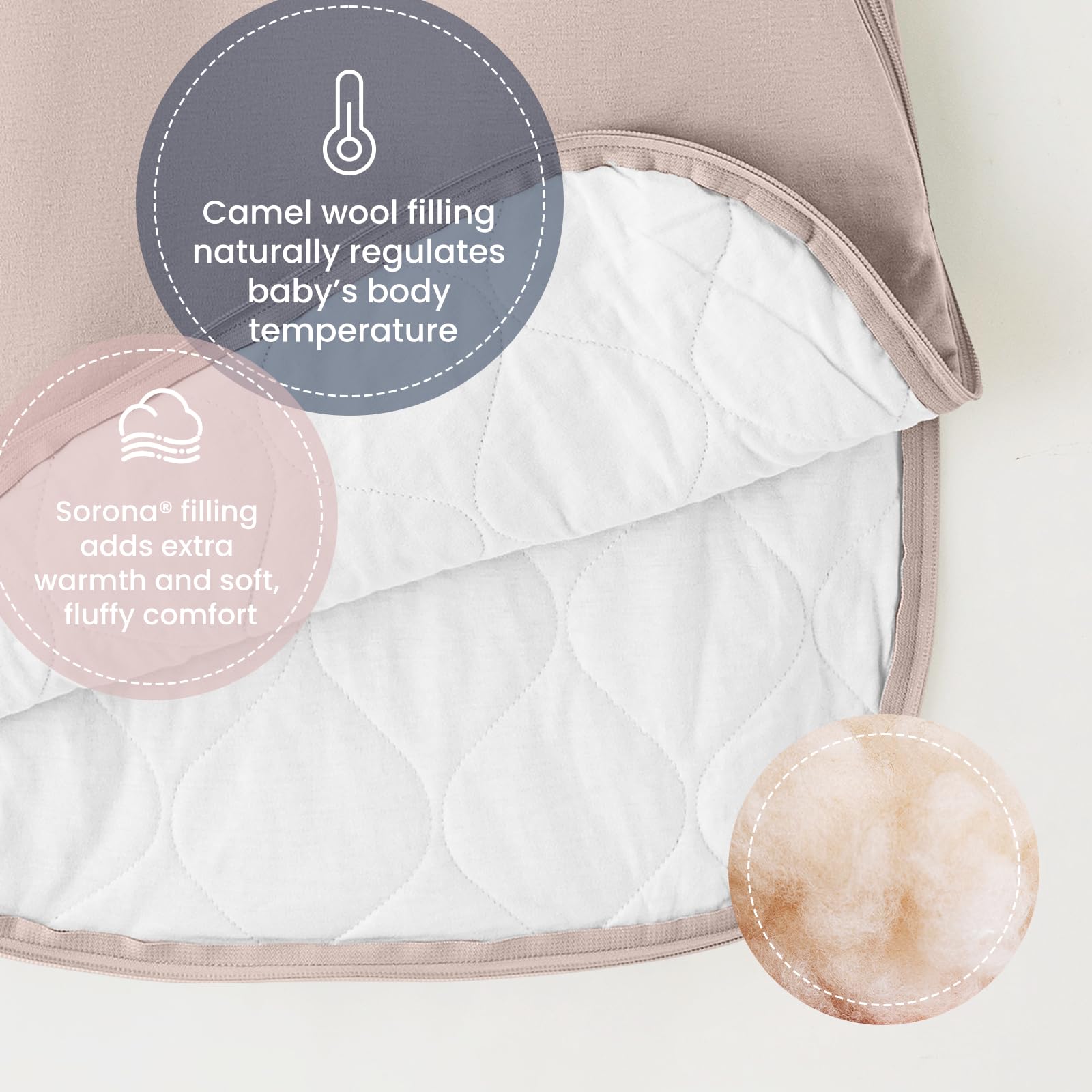 Kaiya Baby sleep sack chest temperature sticker helps monitor comfort