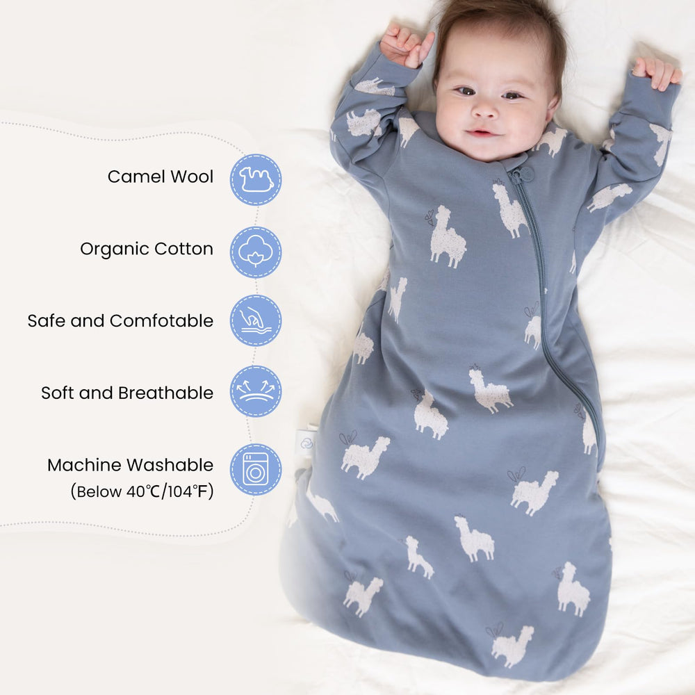 Kaiya Baby sleep sack hip-friendly design supports natural leg movement