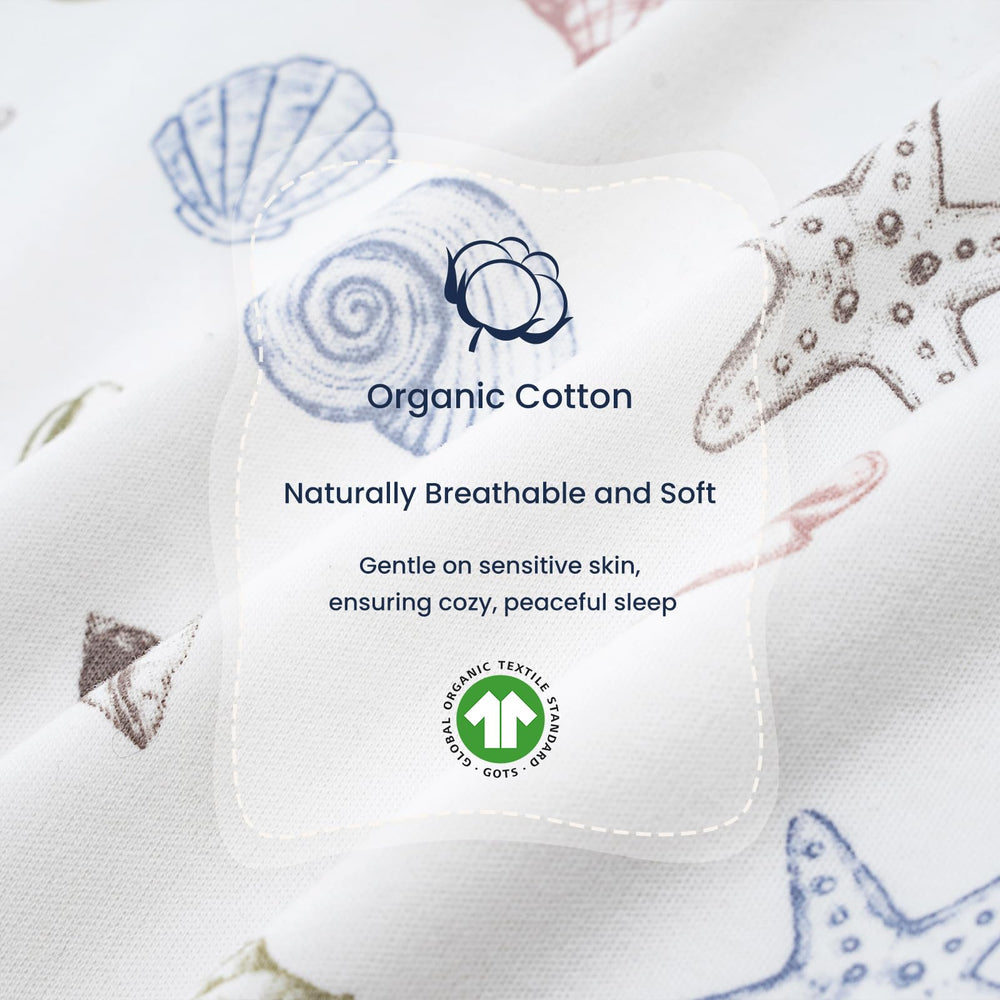 Kaiya Baby sleep sack temperature sticker helps monitor comfort without waking baby.