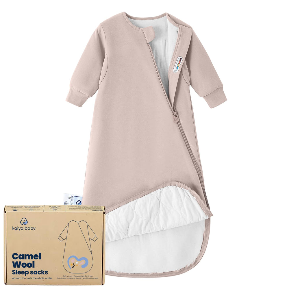 Kaiya Baby sleeping bag with 1.0 TOG provides cozy warmth.