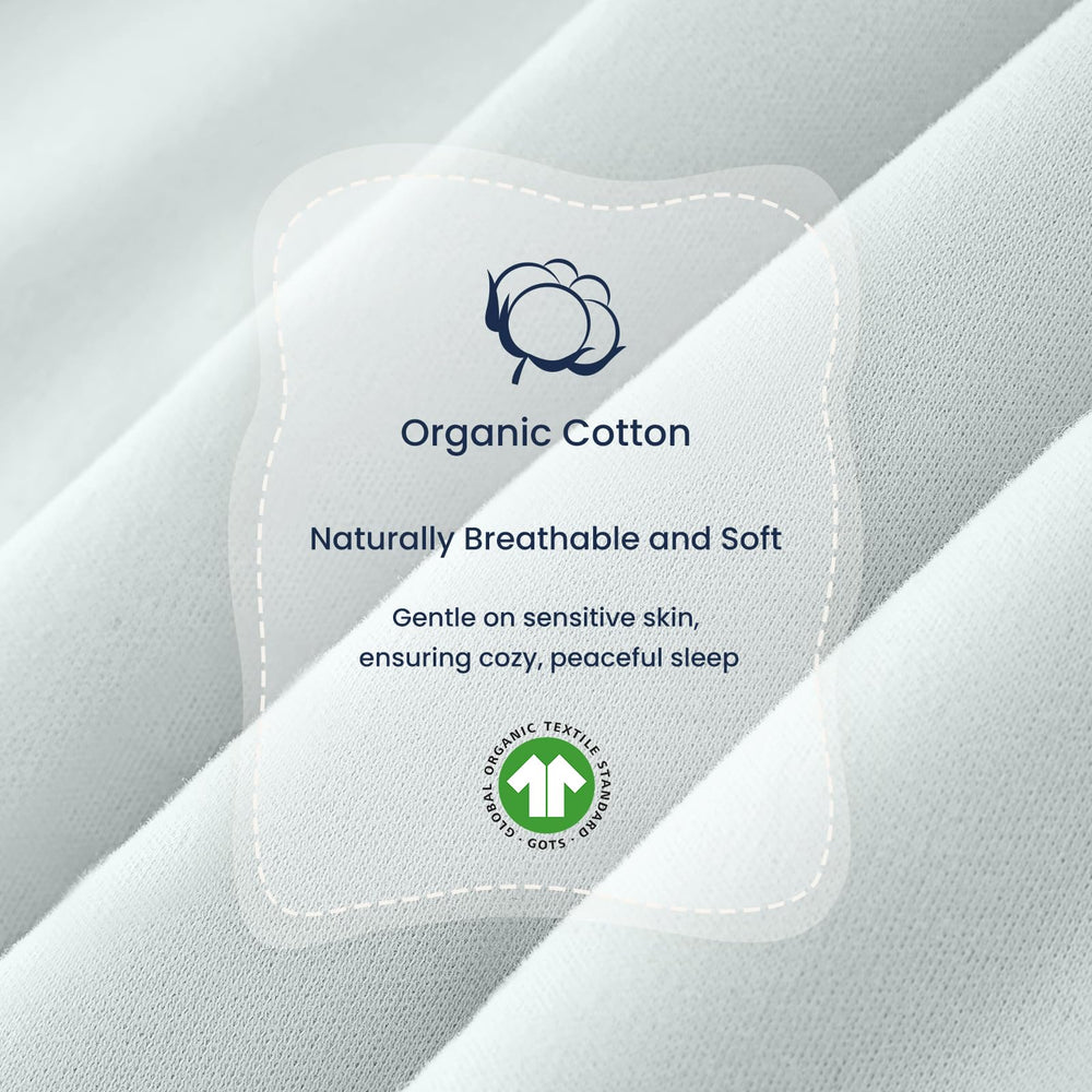 Kaiya Baby sleep sack anti-slip neckline prevents rubbing.