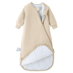 Kaiya Baby sleeping bag chest temperature sticker shows skin contact warmth for easy adjustments.