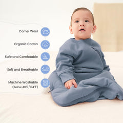 Kaiya Baby sleeping bag double zipper enables quick late-night diaper changes