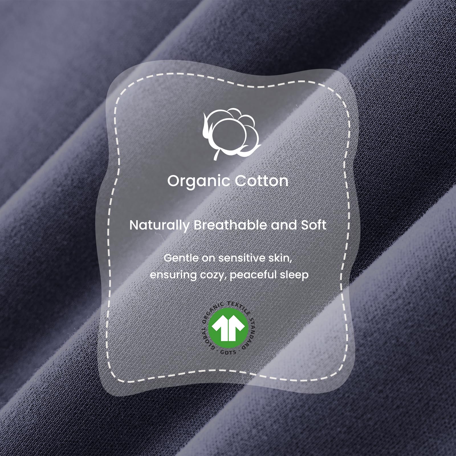 Kaiya Baby sleeping bag dual zipper design for easy nighttime diaper changes.