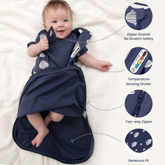 Kaiya Baby sleep sack size chart view guides selecting the right fit.