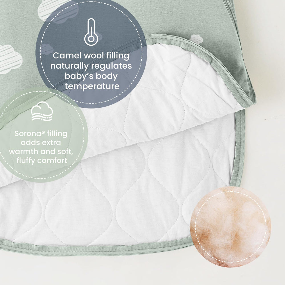 Kaiya Baby unisex sleeping bag for 0-6 months, versatile bedtime wearable.