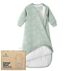 Kaiya Baby sleeping bag with sleeves for secure, cozy sleep.