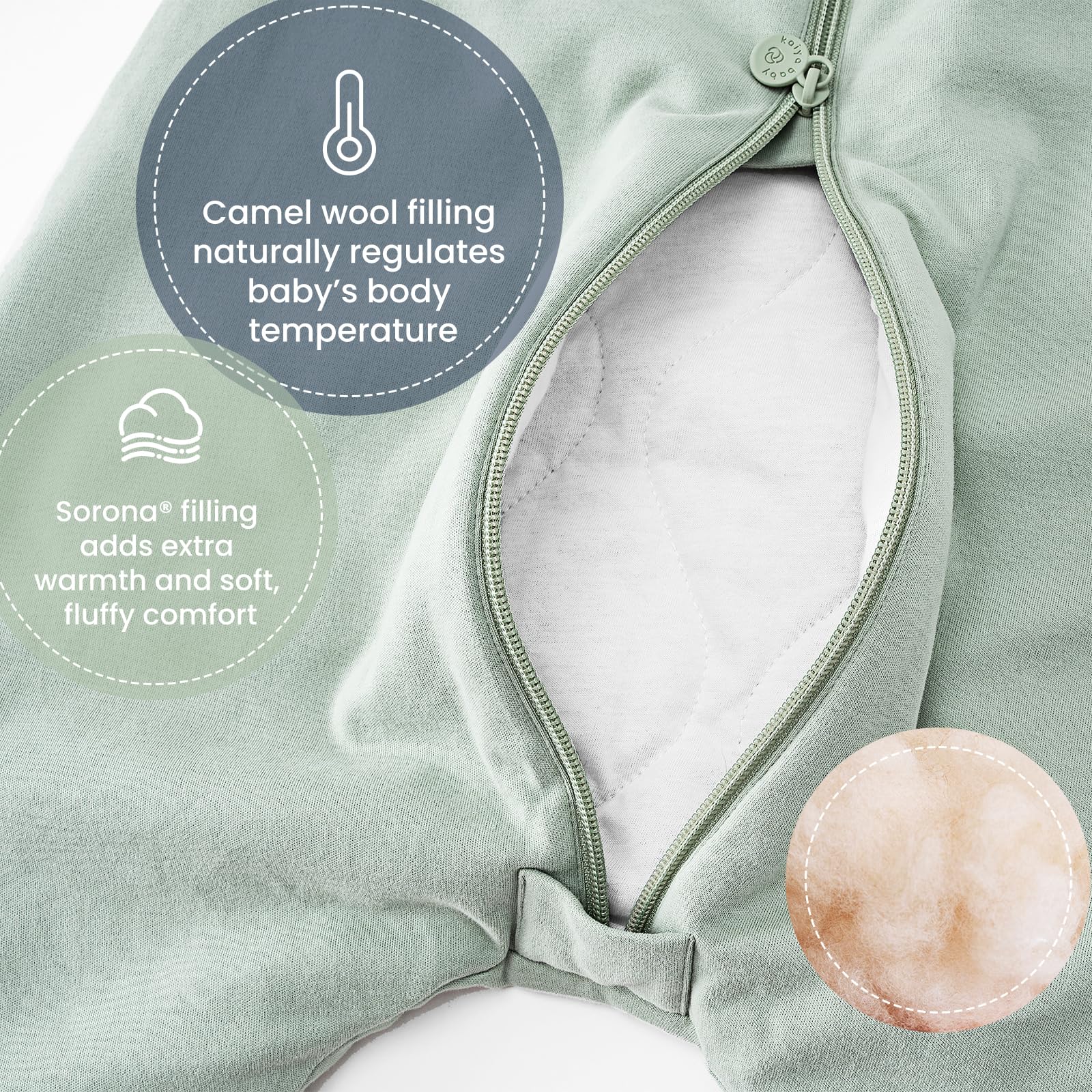 Kaiya Baby chest temperature sticker helps monitor warmth without disturbing baby.