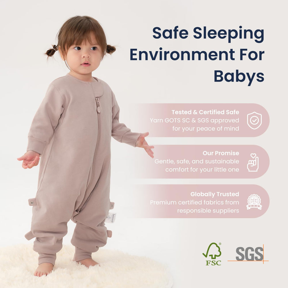 Kaiya Baby dust pink sleep sack packaging ideal as a gift