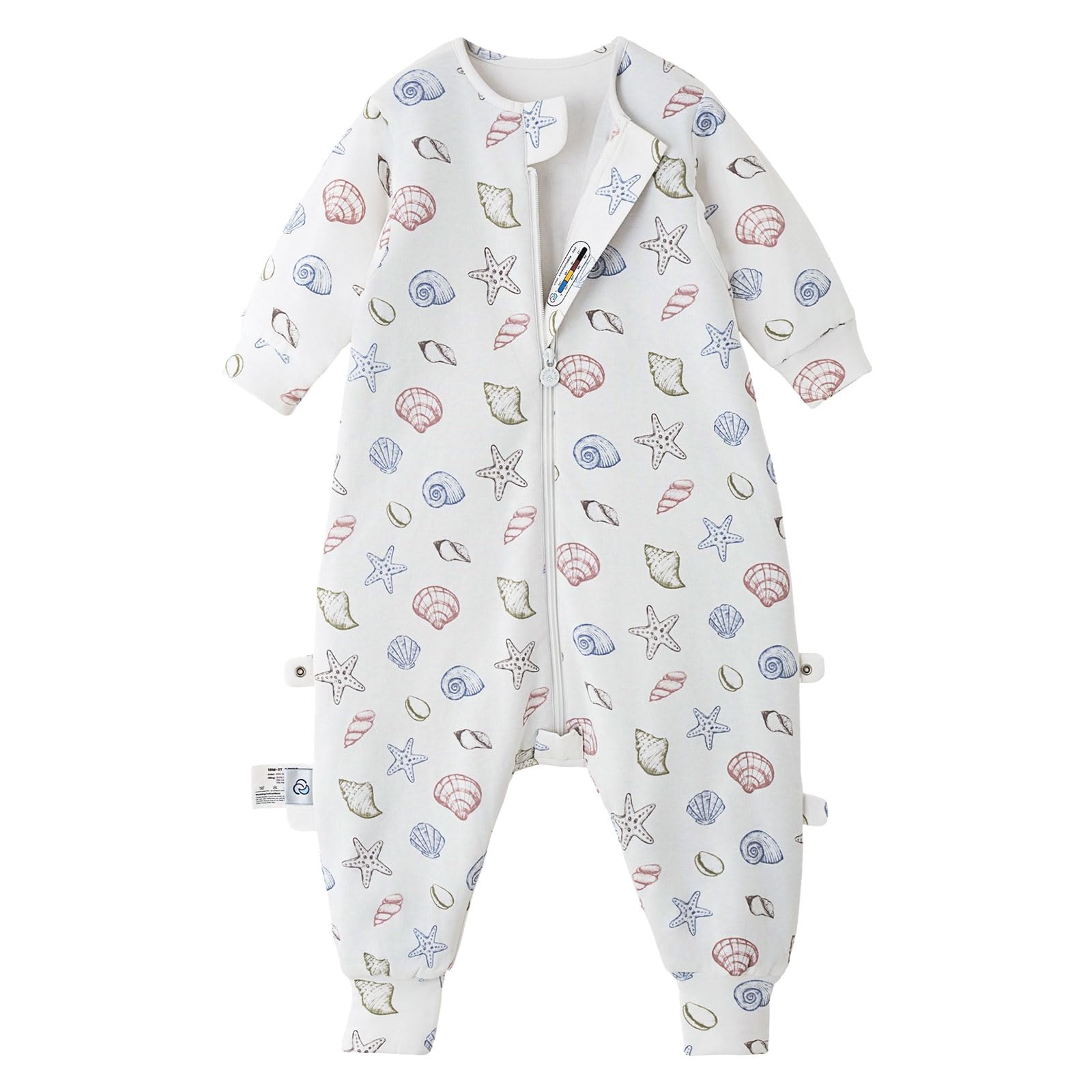 Kaiya Baby sleep sack with split legs supports natural movement for toddlers.