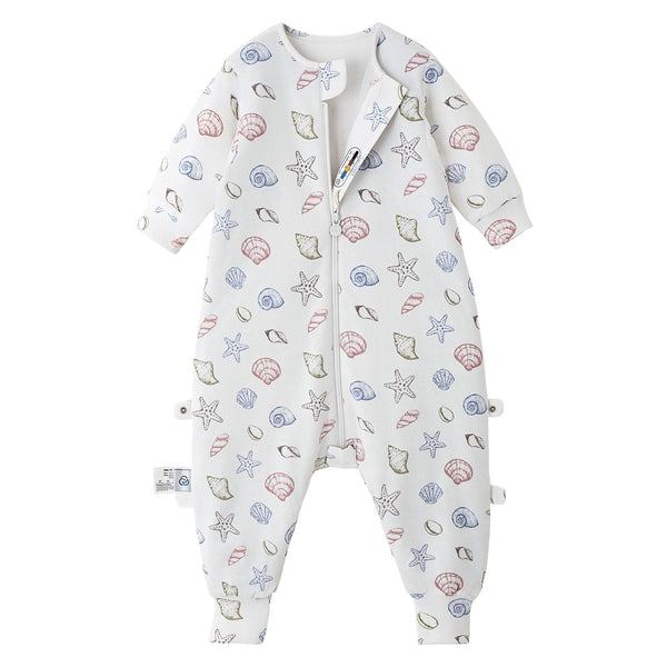 Kaiya Baby sleep sack with split legs supports natural movement for toddlers.