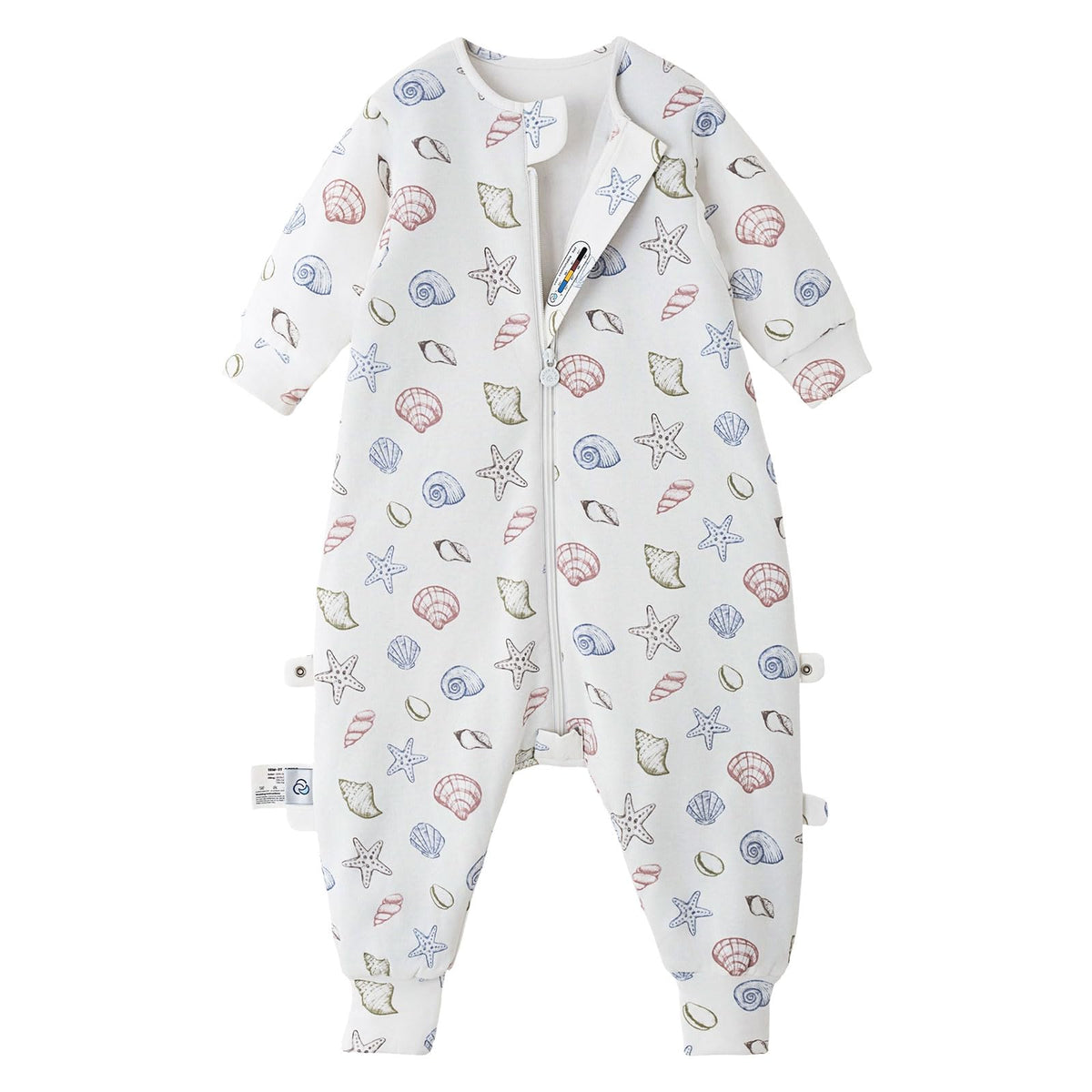 Kaiya Baby sleep sack with split legs supports natural movement for toddlers.