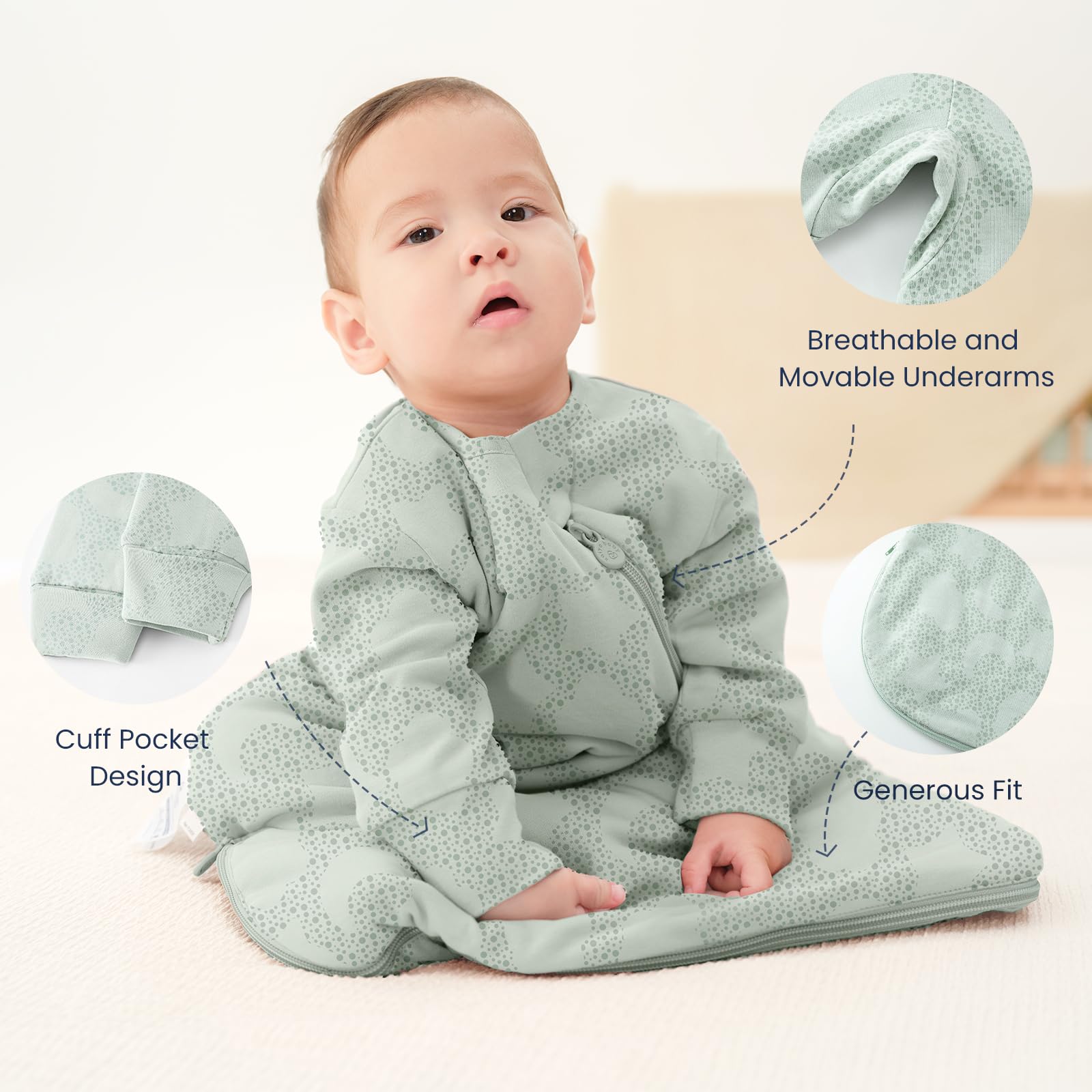 Kaiya Baby durable fabric withstands many washes with minimal shrinkage.
