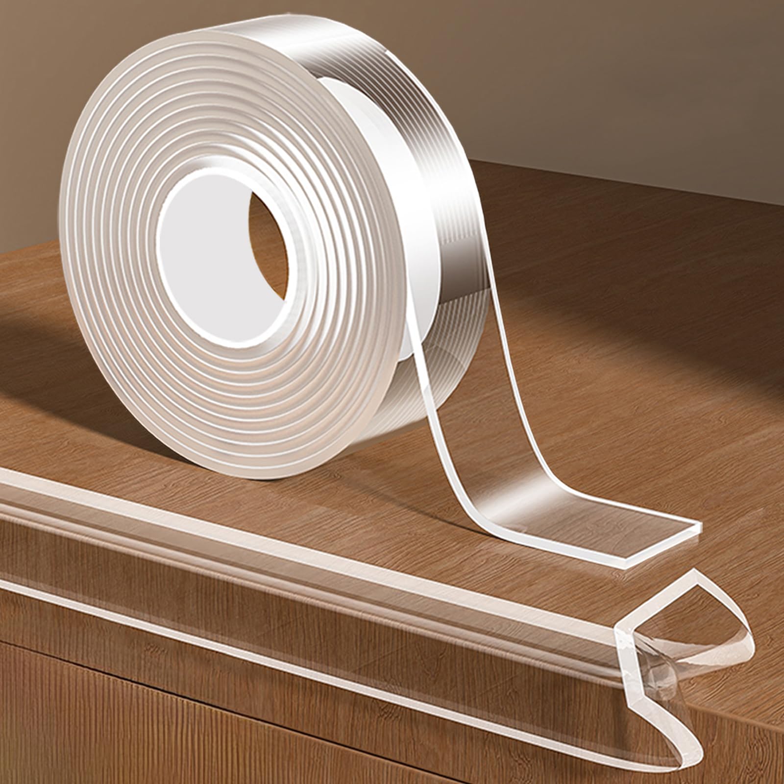 KAIYUER edge corner protector with clear strip protecting a furniture corner.