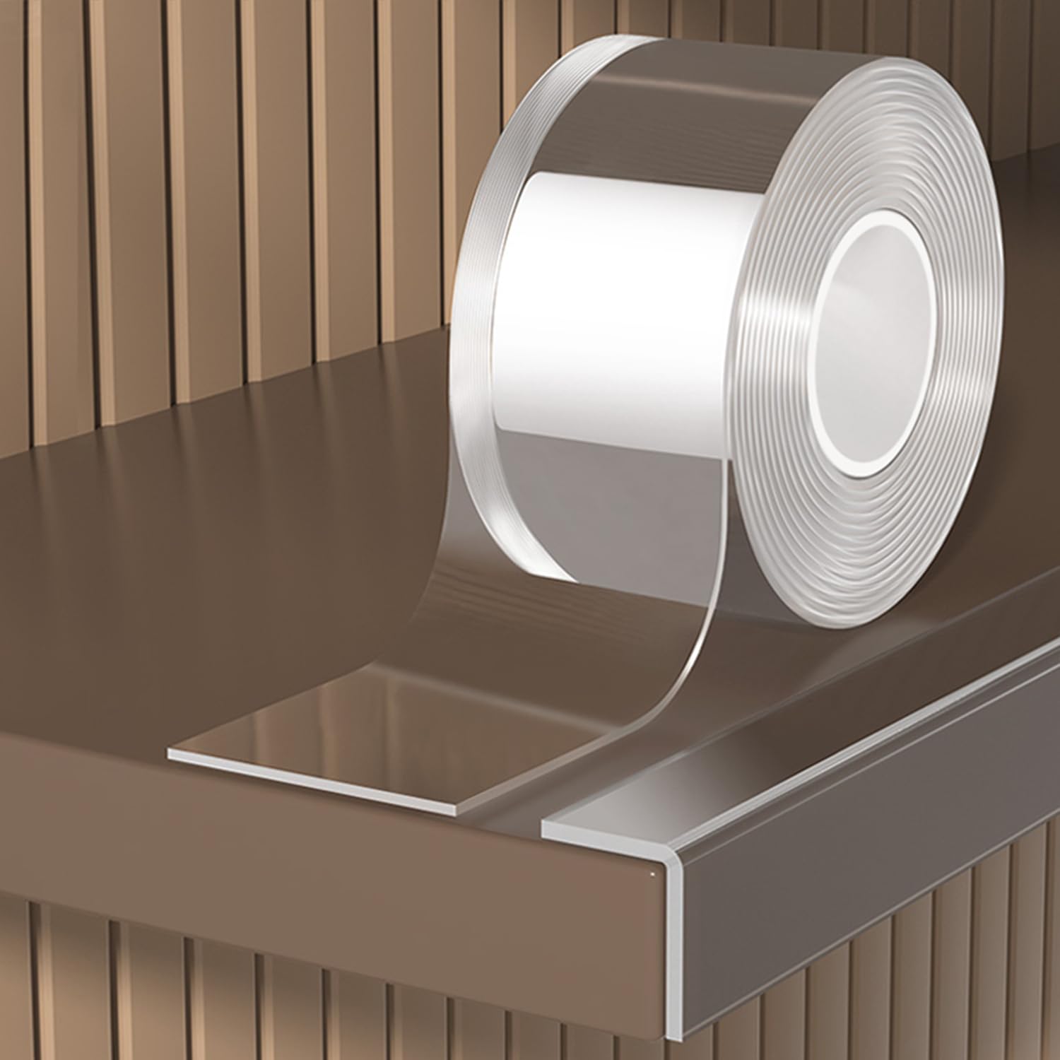 KAIYUER edge corner protector clear adhesive strip protecting furniture corners from scratches.