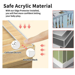 KAIYUER transparent strip protecting a glass table edge
