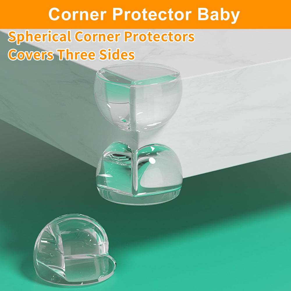 KAIYUER corner covers on glass and wood protect edges without altering aesthetics.