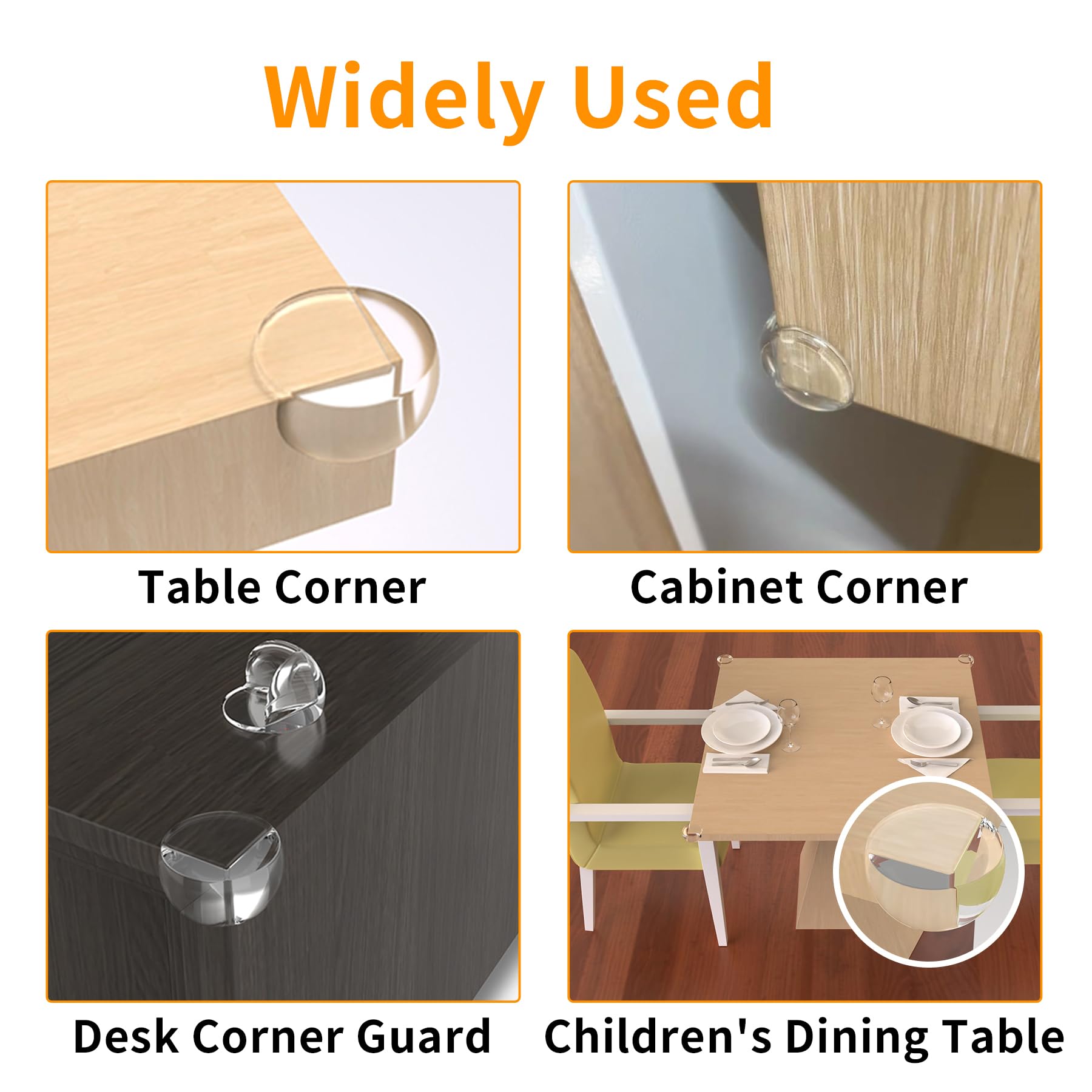 KAIYUER corner bumpers on marble countertops guard against bumps during daily use.