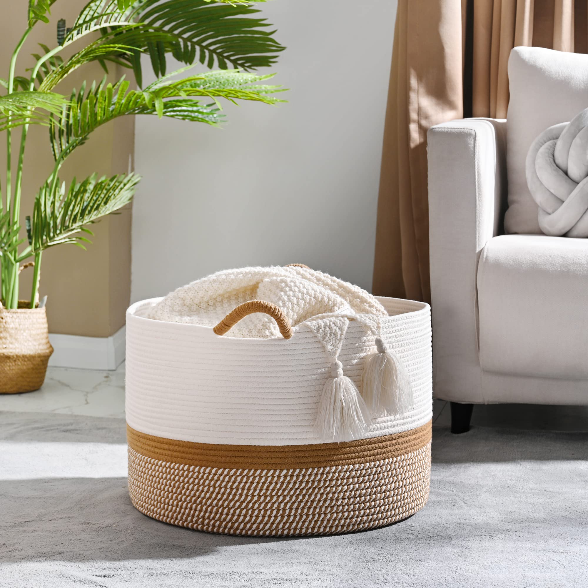 KAKAMAY nursery storage basket keeps toys neatly within reach