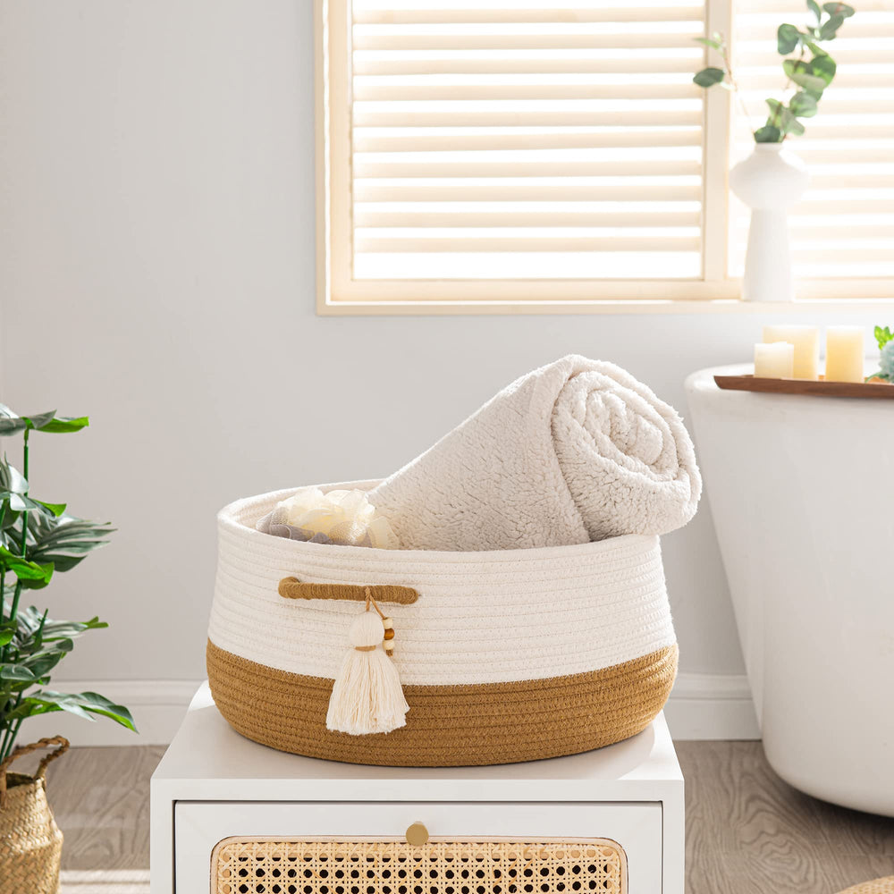 KAKAMAY nursery organizer basket for toys and clothing