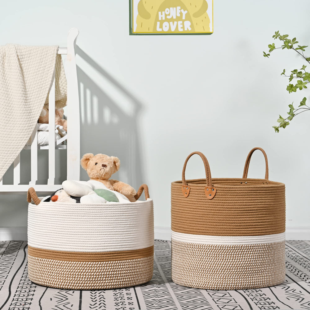 KAKAMAY soft cotton rope basket decor suitable for any room.